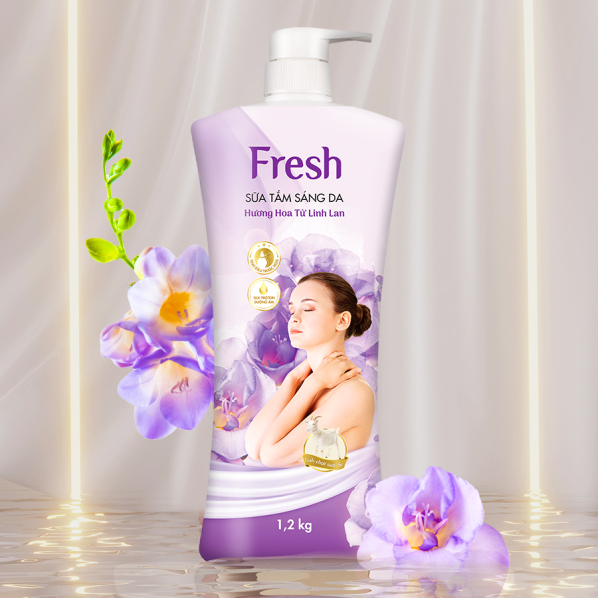 Fresh whitening shower cream - African Violet